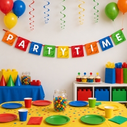 Lego Fun 6 FOOT Party Time Banner